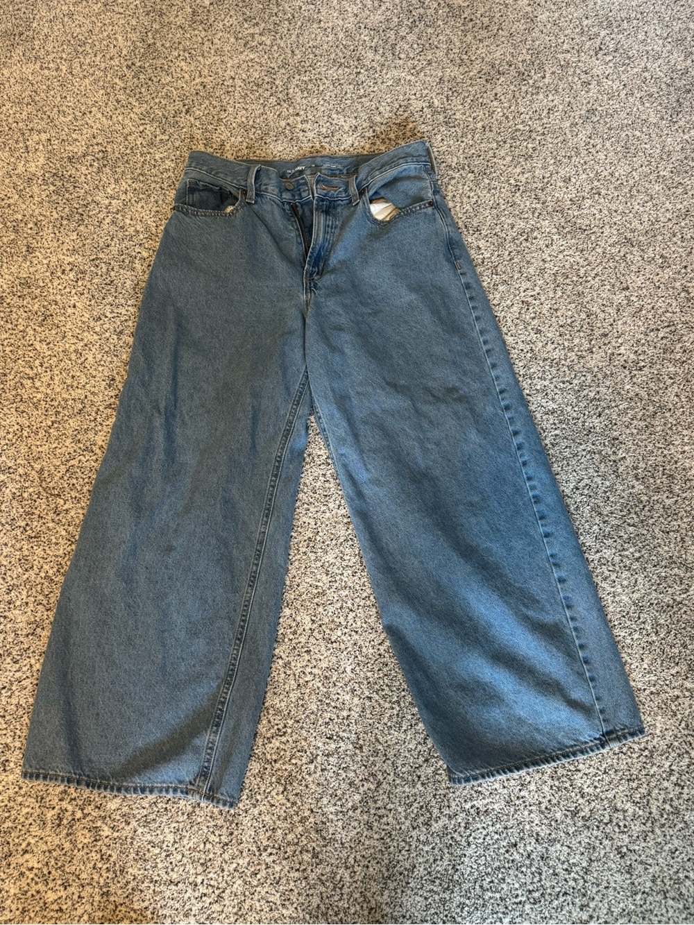 Old Navy Wide-Leg Jeans in Light Blue Denim